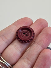 Load image into Gallery viewer, 1940s Burgundy Plastic Flower Buttons
