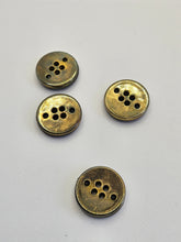Load image into Gallery viewer, Vintage Black and Gold Buttons
