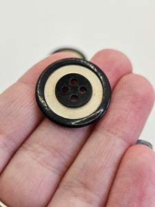1940s Black and White Buttons
