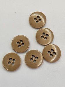 1940s Beige Plastic Buttons