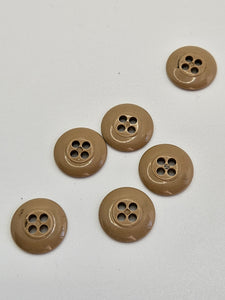 1940s Beige Plastic Buttons