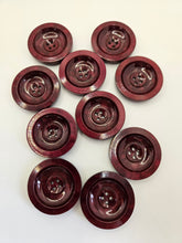 Load image into Gallery viewer, 1940s Chunky Burgundy Buttons
