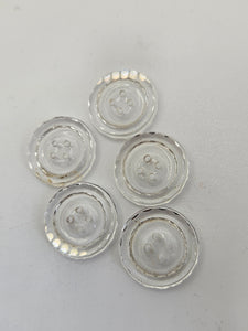 1940s Clear Glass Buttons