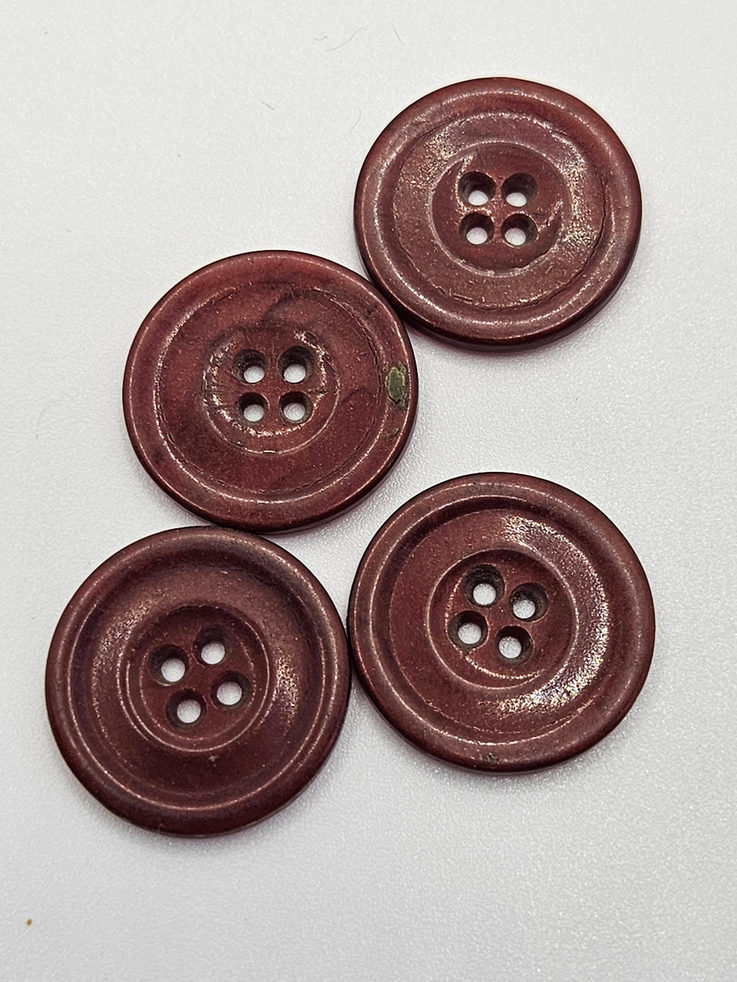 1940s Burgundy Buttons
