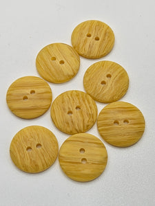 1940s Marbled Yellow Buttons
