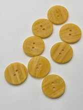 Load image into Gallery viewer, 1940s Marbled Yellow Buttons
