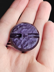 1940s Purple/Grey Marbled Buttons