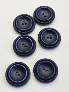 1940s Chunky Navy Blue Buttons