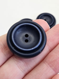 1940s Chunky Navy Blue Buttons