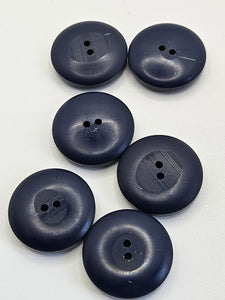 1940s Chunky Navy Blue Buttons