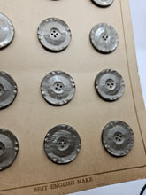 Load image into Gallery viewer, 1940s Deadstock Carded Pearly Grey Buttons
