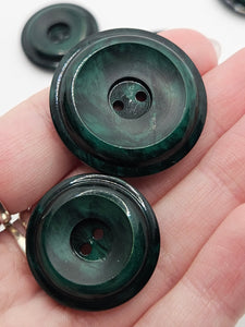 1940s Green Plastic Buttons
