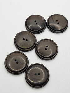 1940s Chocolate Brown Buttons