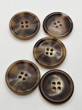 Load image into Gallery viewer, 1940s Marbled Brown Buttons
