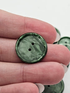 1940s Green Plastic Buttons