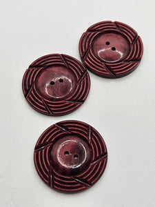 1940s Burgundy Buttons