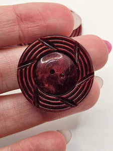 1940s Burgundy Buttons