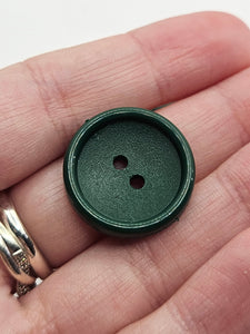 1940s Dark Green Plastic Buttons