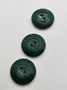 1940s Dark Green Plastic Buttons