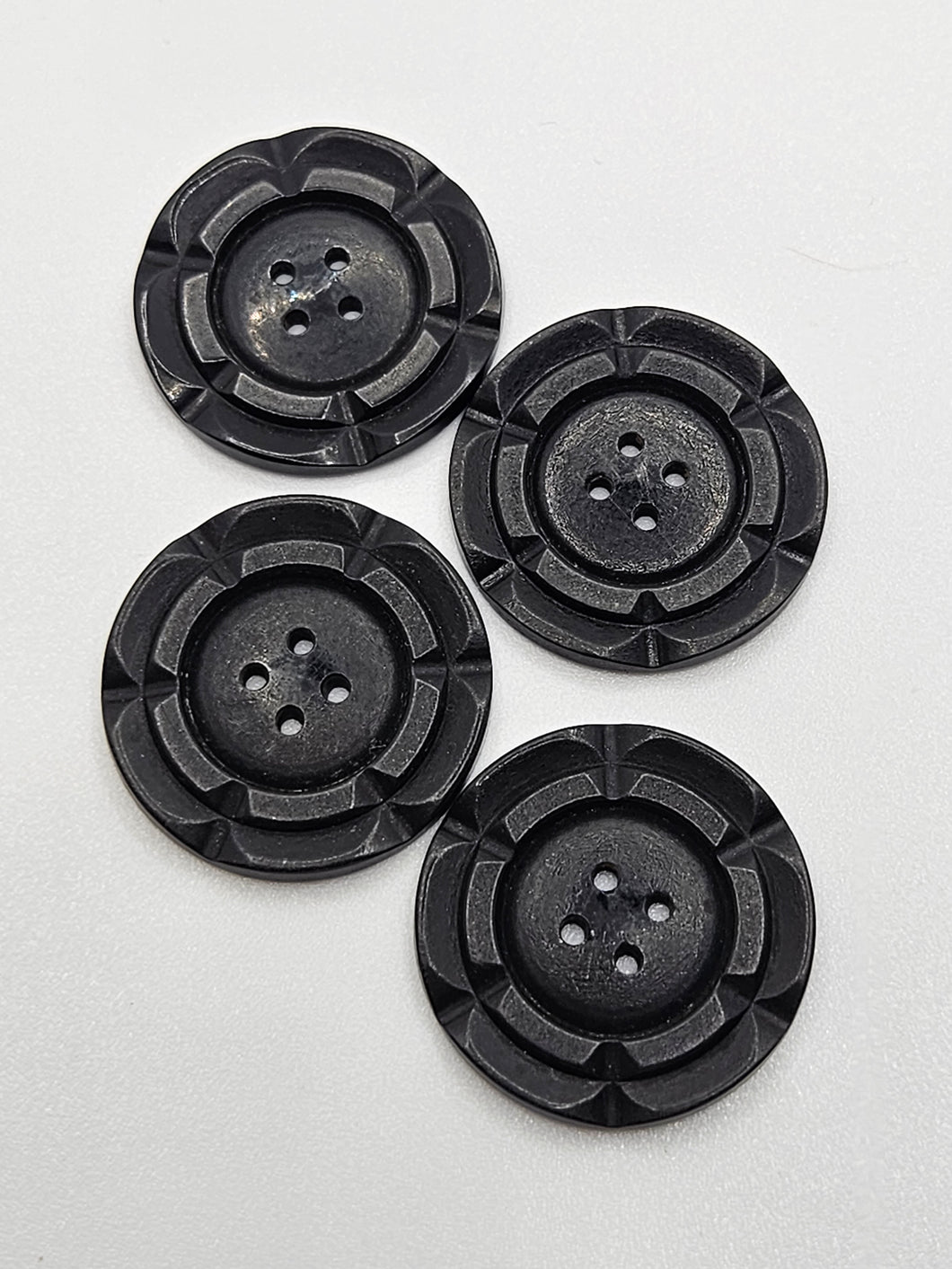 1940s Black Buttons