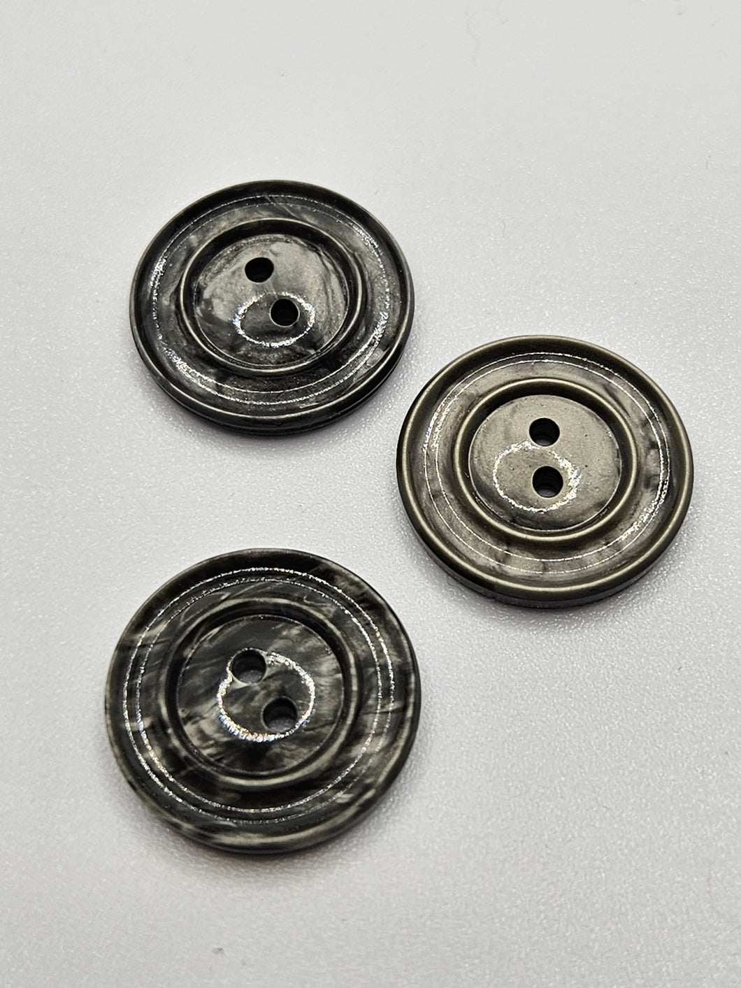 1940s Grey Plastic Buttons