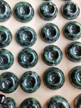 Load image into Gallery viewer, 1940s Deadstock Carded Dark Green Marbled Buttons
