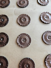 Load image into Gallery viewer, 1940s Deadstock Carded Brown Marbled Buttons
