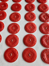 Load image into Gallery viewer, 1940s Deadstock Carded Red Buttons
