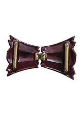 Load image into Gallery viewer, 1930s Deadstock Burgundy Glass Buckle
