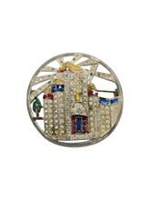 Load image into Gallery viewer, 1930s Art Deco Empire State Building New York Sunburst Brooch
