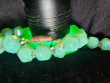 Load image into Gallery viewer, 1930s Mint Green Uranium Glass Necklace
