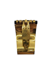 Load image into Gallery viewer, 1930s Rare Jean Painleve Black Seahorse Dress Clip and Bangle Set
