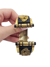Load image into Gallery viewer, 1930s Rare Jean Painleve Black Seahorse Dress Clip and Bangle Set
