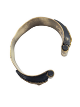Load image into Gallery viewer, 1930s Rare Jean Painleve Black Seahorse Dress Clip and Bangle Set
