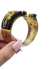 Load image into Gallery viewer, 1930s Rare Jean Painleve Black Seahorse Dress Clip and Bangle Set
