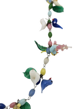Load image into Gallery viewer, 1930s Rare Glass Grape, Bird and Leaf Multicoloured Necklace
