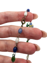 Load image into Gallery viewer, 1930s Rare Glass Grape, Bird and Leaf Multicoloured Necklace
