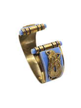 Load image into Gallery viewer, 1930s Art Deco Incredibly Rare Jean Painleve Blue Mermaid Cuff Bangle
