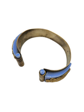 Load image into Gallery viewer, 1930s Art Deco Incredibly Rare Jean Painleve Blue Mermaid Cuff Bangle
