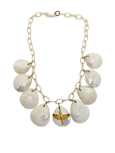 Load image into Gallery viewer, 1940s Rare World War Two Shell USAAF Hand Painted Necklace and Bracelet Set
