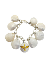 Load image into Gallery viewer, 1940s Rare World War Two Shell USAAF Hand Painted Necklace and Bracelet Set
