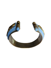 Load image into Gallery viewer, 1930s Art Deco Incredibly Rare Jean Painleve Blue Mermaid Cuff Bangle

