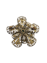 Load image into Gallery viewer, 1930s Czech 3D Filigree Multicoloured Flower Brooch
