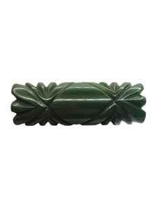 1940s Green Bakelite Bar Brooch