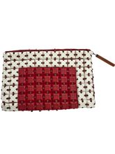 Load image into Gallery viewer, 1940s Rare Red and White Plasticflex Clutch Bag
