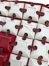 Load image into Gallery viewer, 1940s Rare Red and White Plasticflex Clutch Bag

