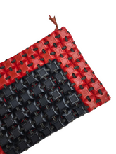 Load image into Gallery viewer, 1940s Rare Navy and Red Plasticflex Clutch Bag

