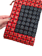 Load image into Gallery viewer, 1940s Rare Navy and Red Plasticflex Clutch Bag
