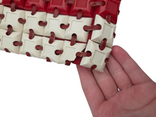 Load image into Gallery viewer, 1940s Rare Red and White Plasticflex Clutch Bag
