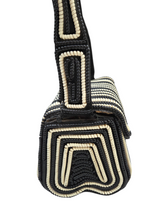 Load image into Gallery viewer, 1940s Black and White Telephone Cord Box Bag

